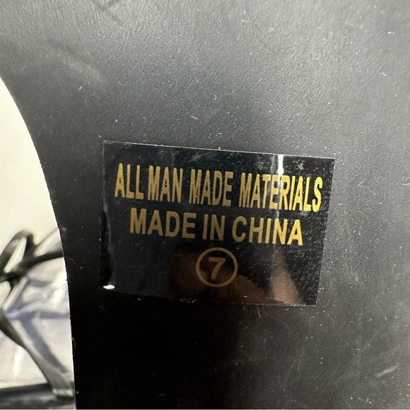 Chase + Chloe Oversized Jewel "EVE-26" Sandal in Black. Sz: 7 - Picture 10 of 10